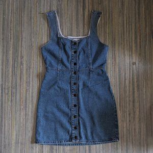 UO Button-down Denim Mini Dress